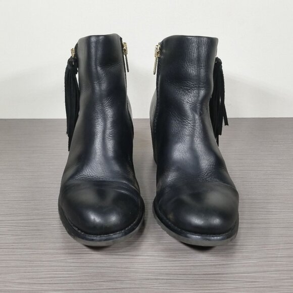 Pikolinos Tassel Zip, Cap Toe Booties, Black Leather, Womens Size 5 M / 35 - Picture 3 of 11